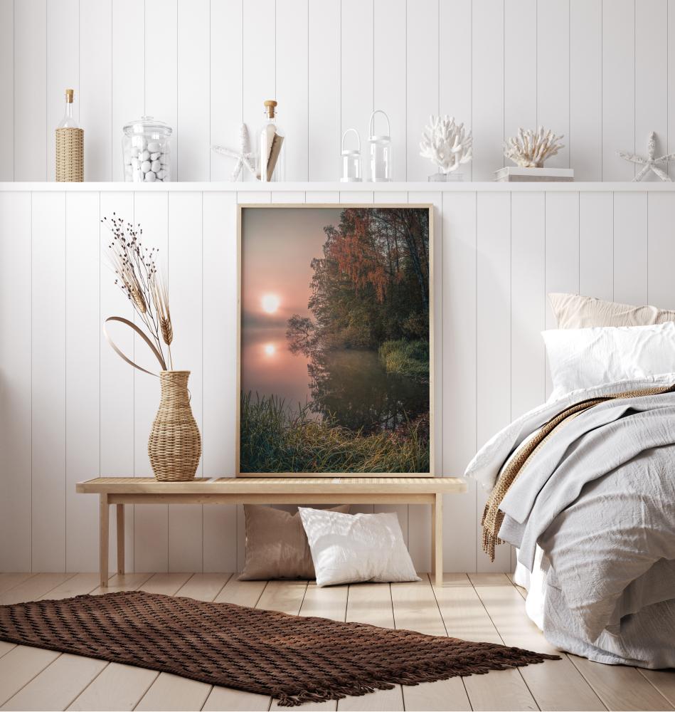 Bildverkstad Foggy Fall Lake Poster