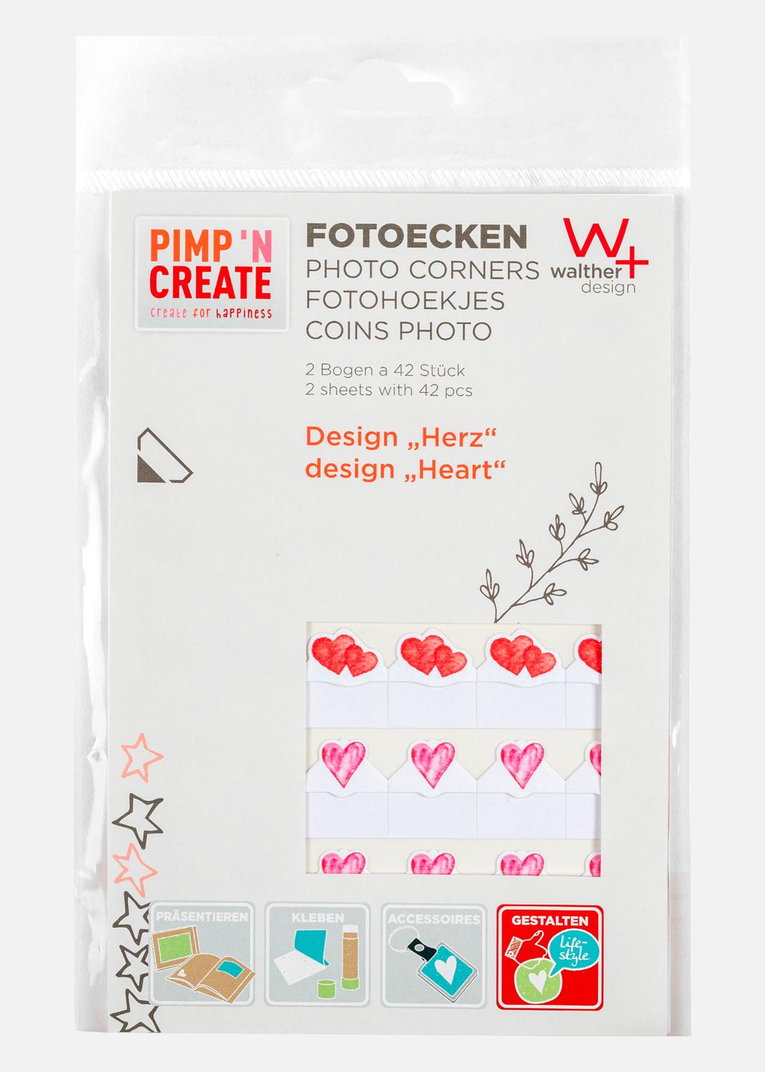Product Image for PAC Photo Corner Heart - 84 pc