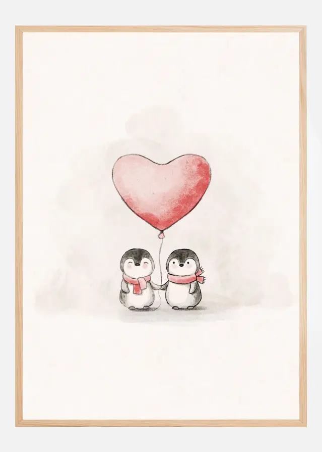 Bildverkstad Penguin in Love Poster