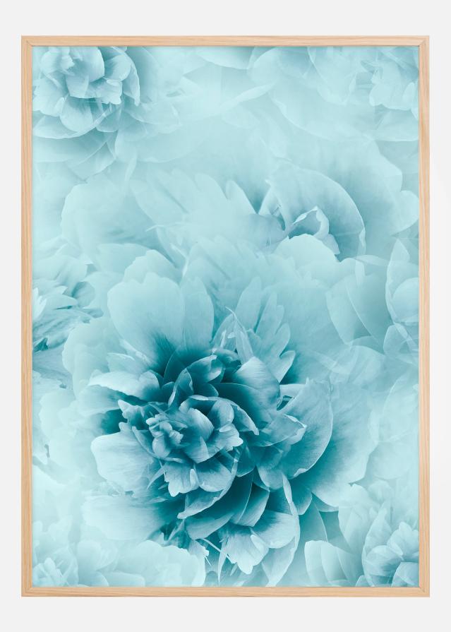 Bildverkstad Turquoise flowers Poster