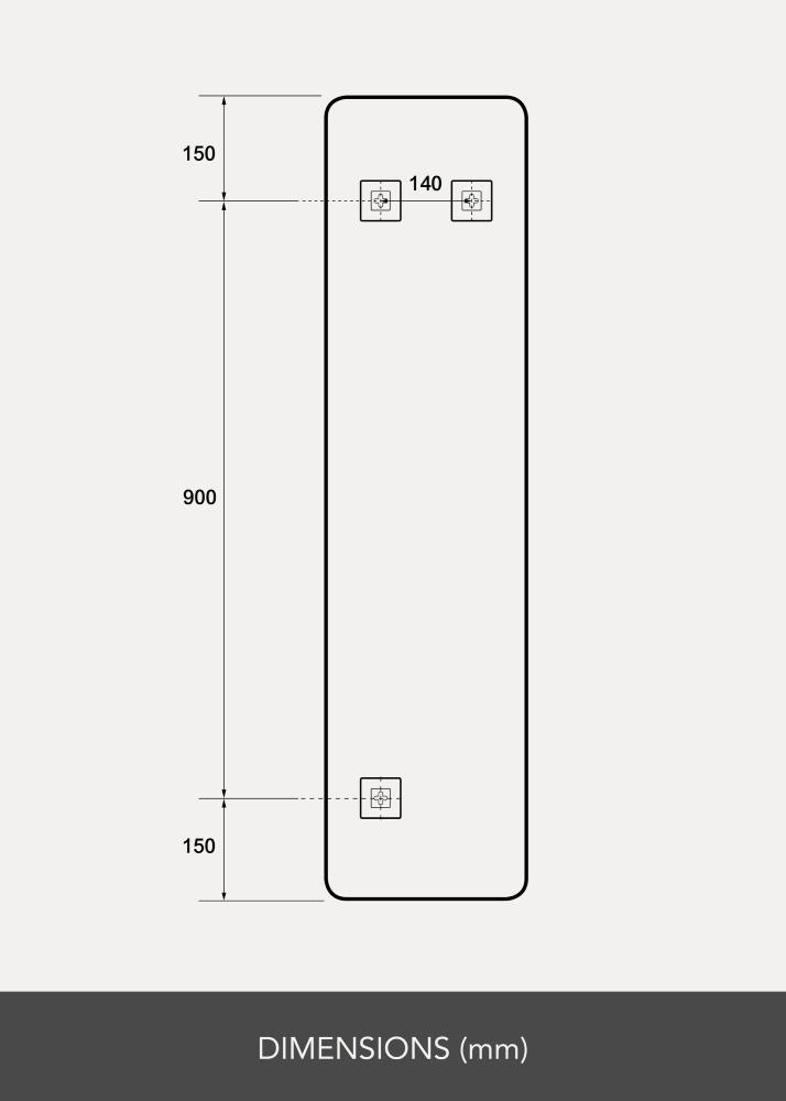 Artlink Mirror Rectangle L 30x120 cm