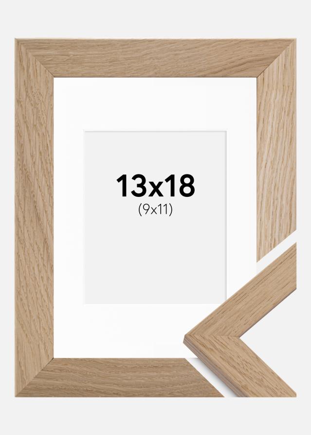 Ram med passepartou Frame Trendline Oak 13x18 cm - Picture Mount White 10x12 cm