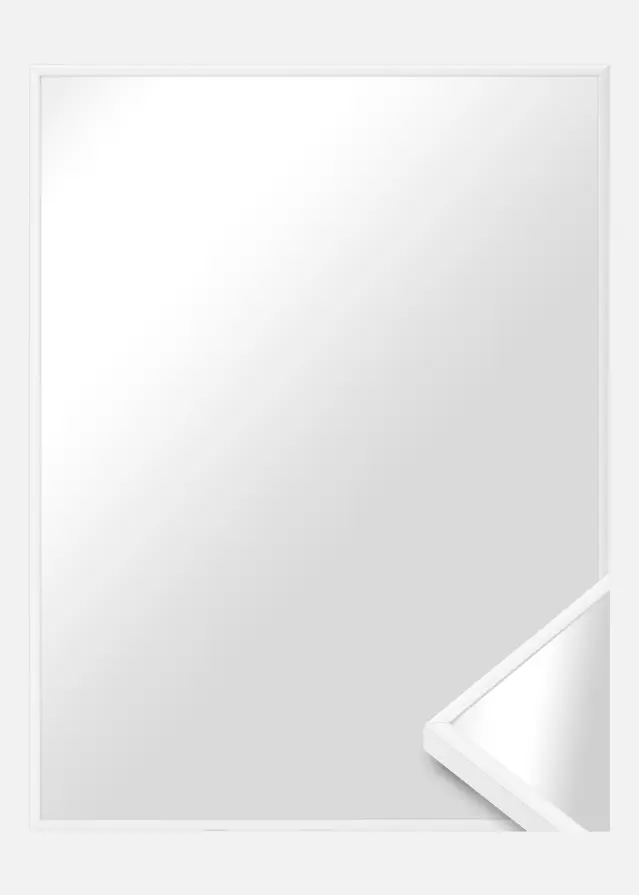 Ramverkstad Mirror Ibiza White - Custom Size