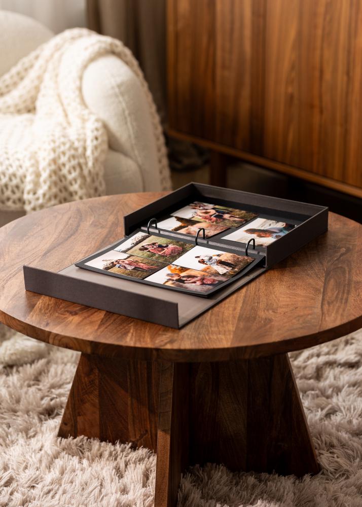 BGA KAILA JOURNEY Black - Coffee Table Photo Album (60 Black Pages)