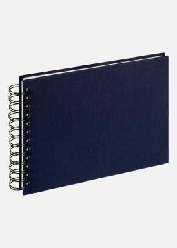 Walther Cloth Spiral Album Blue - 19.5x15 cm (40 Black pages / 20 sheets)