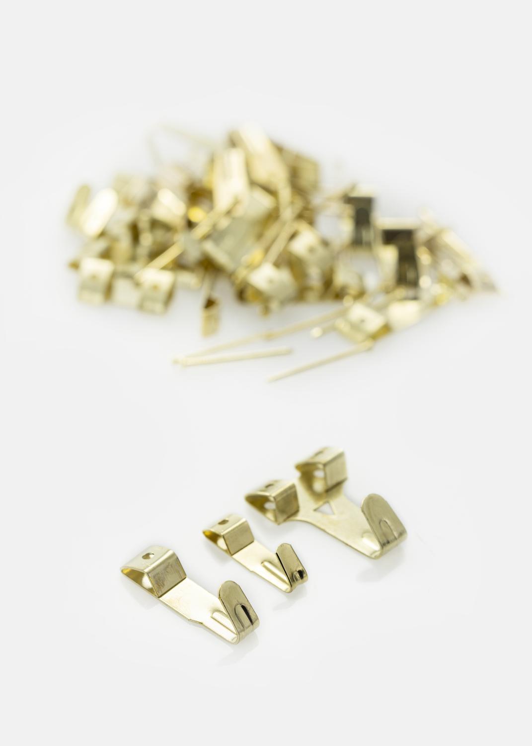 Product Image for X picture hook Brass plated 25 st