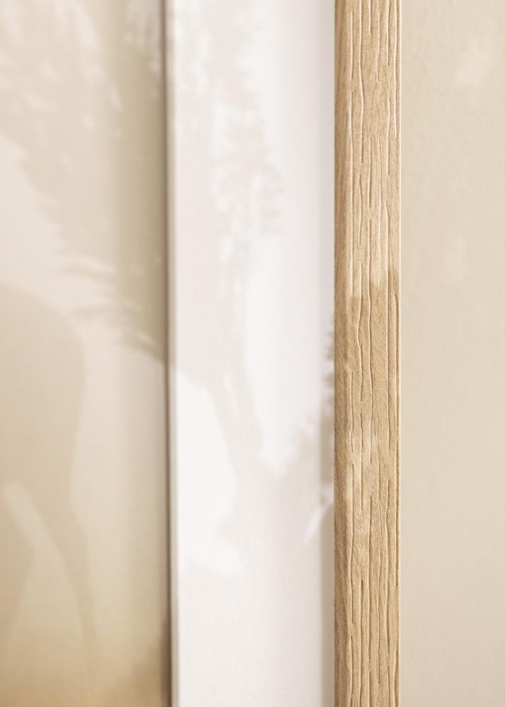 Ram med passepartou Frame Sleek Oak 55x70 cm - Mat White 46x60 cm