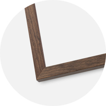 Ram med passepartou Frame Galant Walnut 35x50 cm - Picture Mount White 10x15 inches