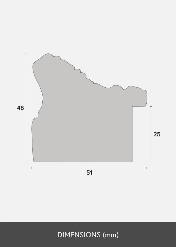 Ramverkstad Mirror Vesta Gold - Custom Measurements