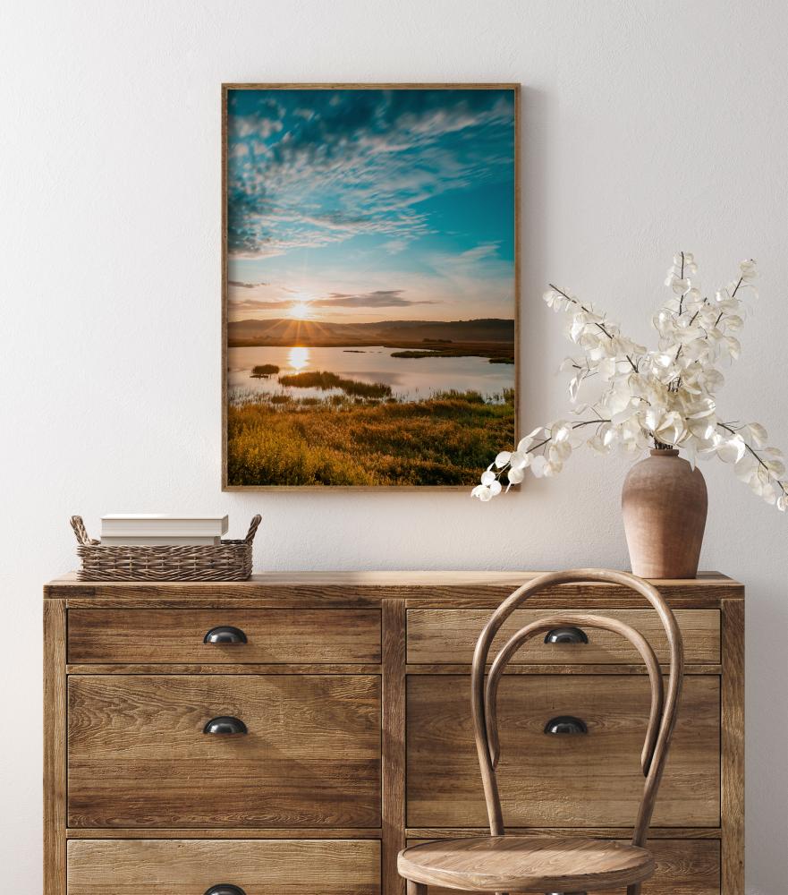 Bildverkstad Sunset Over Water Poster