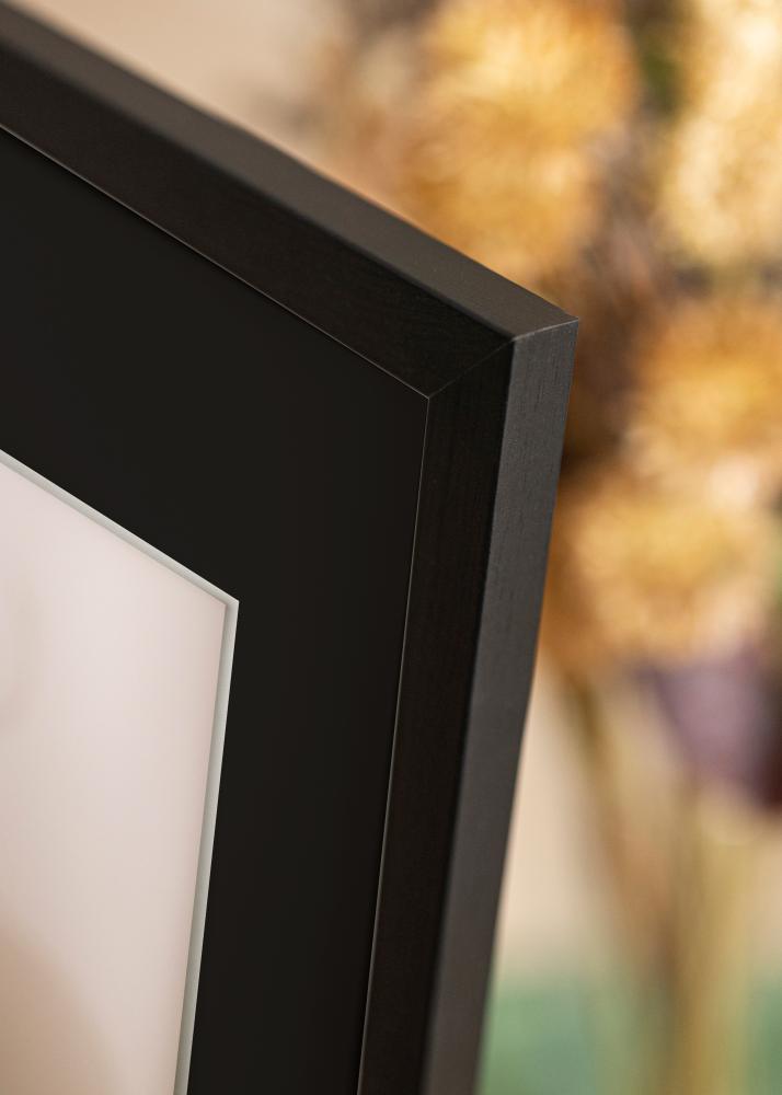 Ram med passepartou Frame Stilren Black 70x100 cm - Picture Mount Black 62x93 cm