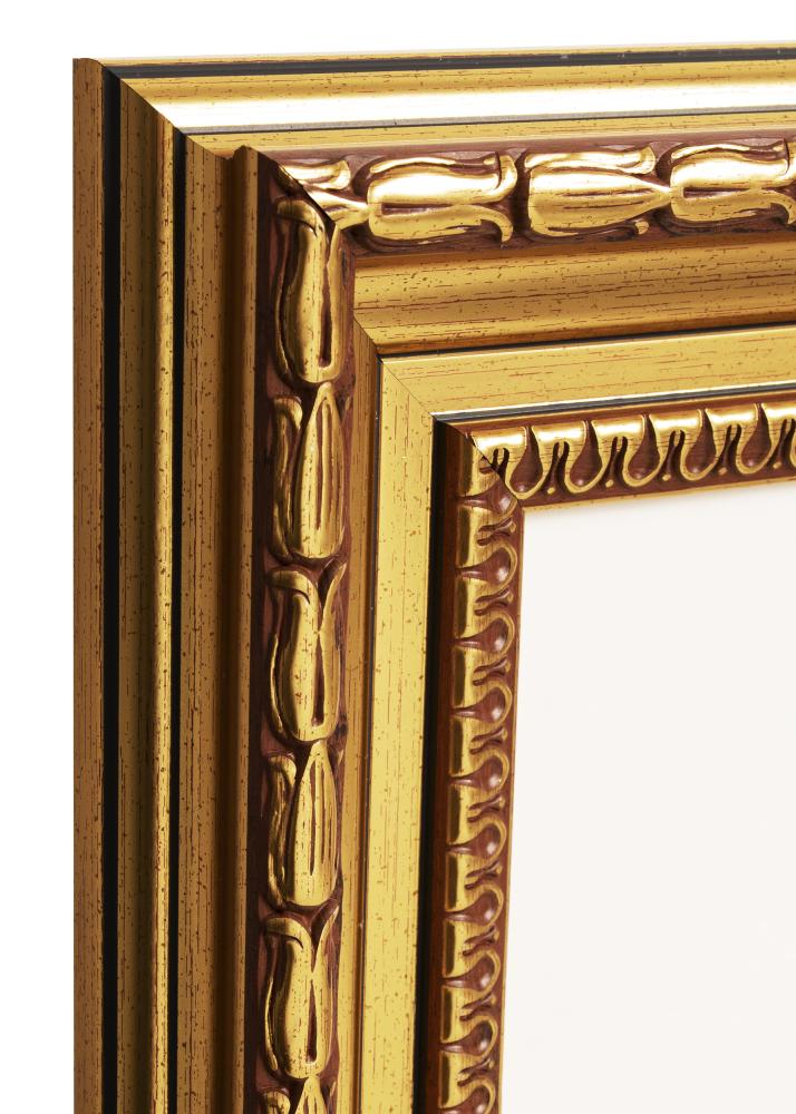 Ramverkstad 60x90 Ombud Mirror Birka Gold - Custom Size