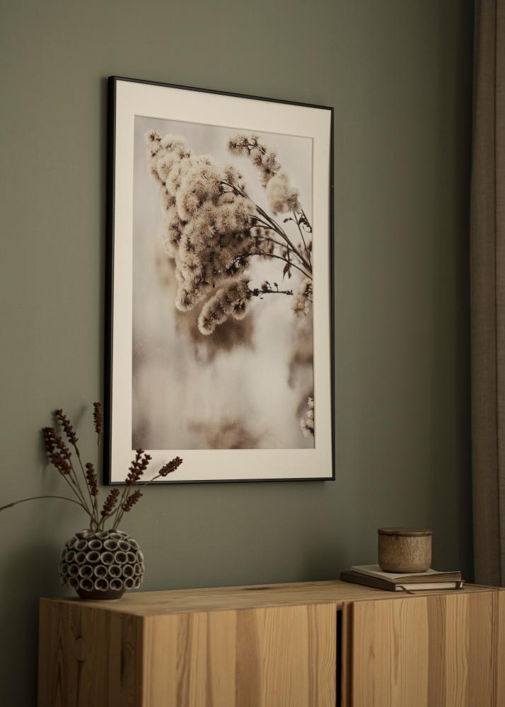 Ram med passepartou Frame Visby Black 30x40 cm - Picture Mount White 20x28 cm