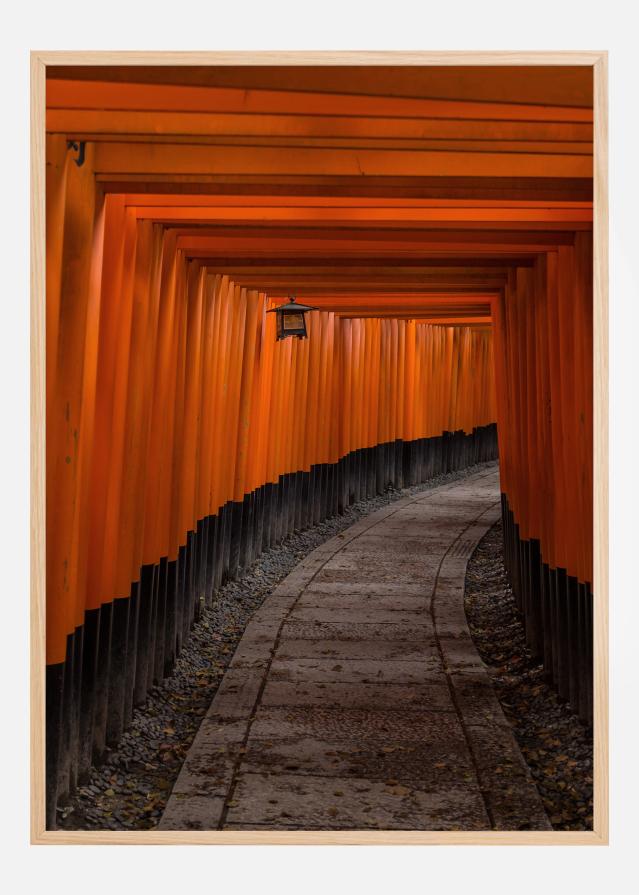 Bildverkstad Orange tunnel Poster