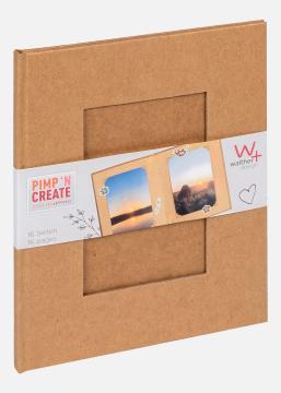 Walther Pac Album Brown - 15.5x19 cm (16 Brown pages / 8 sheets)