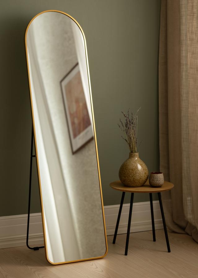 House Nordic Mirror Madrid Brass 40x150 cm