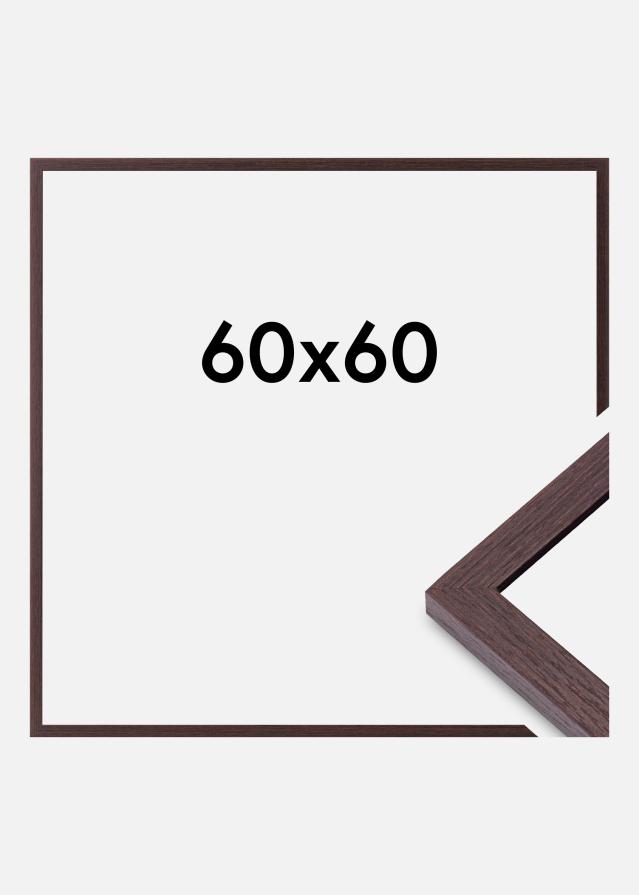 BGA Frame Modern Acrylic Glass Walnut 60x60 cm