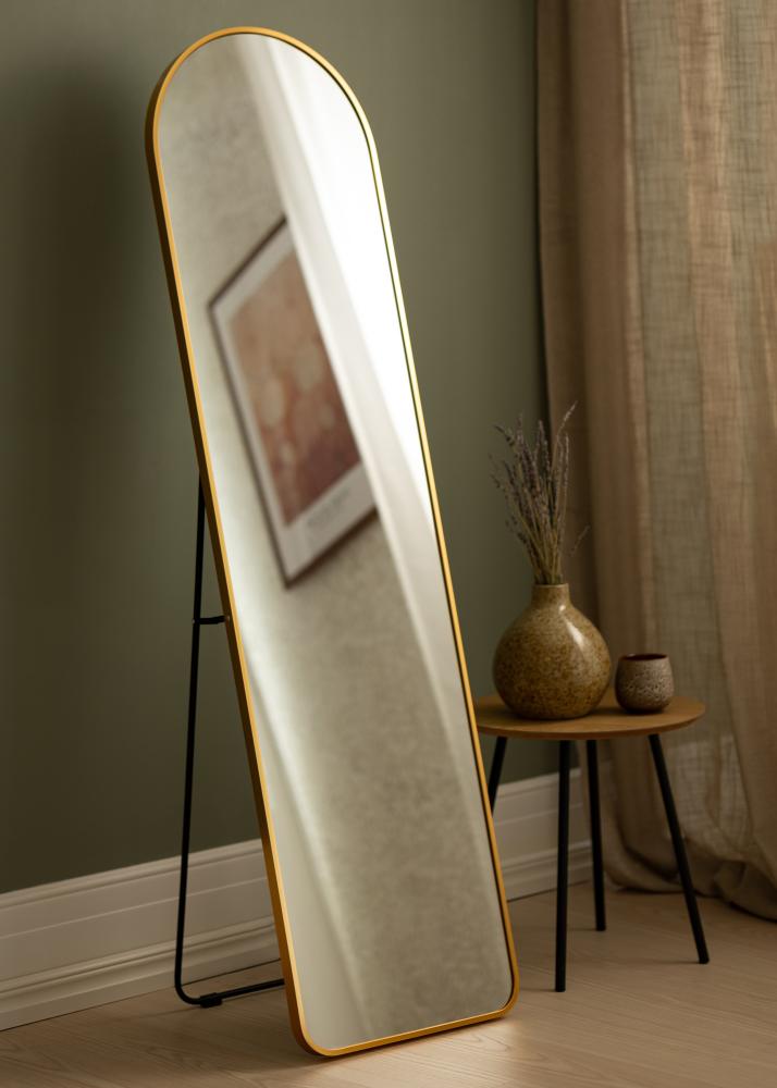 House Nordic Mirror Madrid Brass 40x150 cm