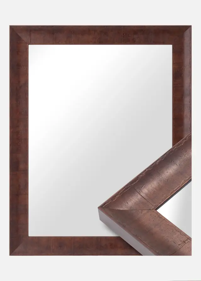 Ramverkstad Mirror Ribe Brown root veneer - Custom Size