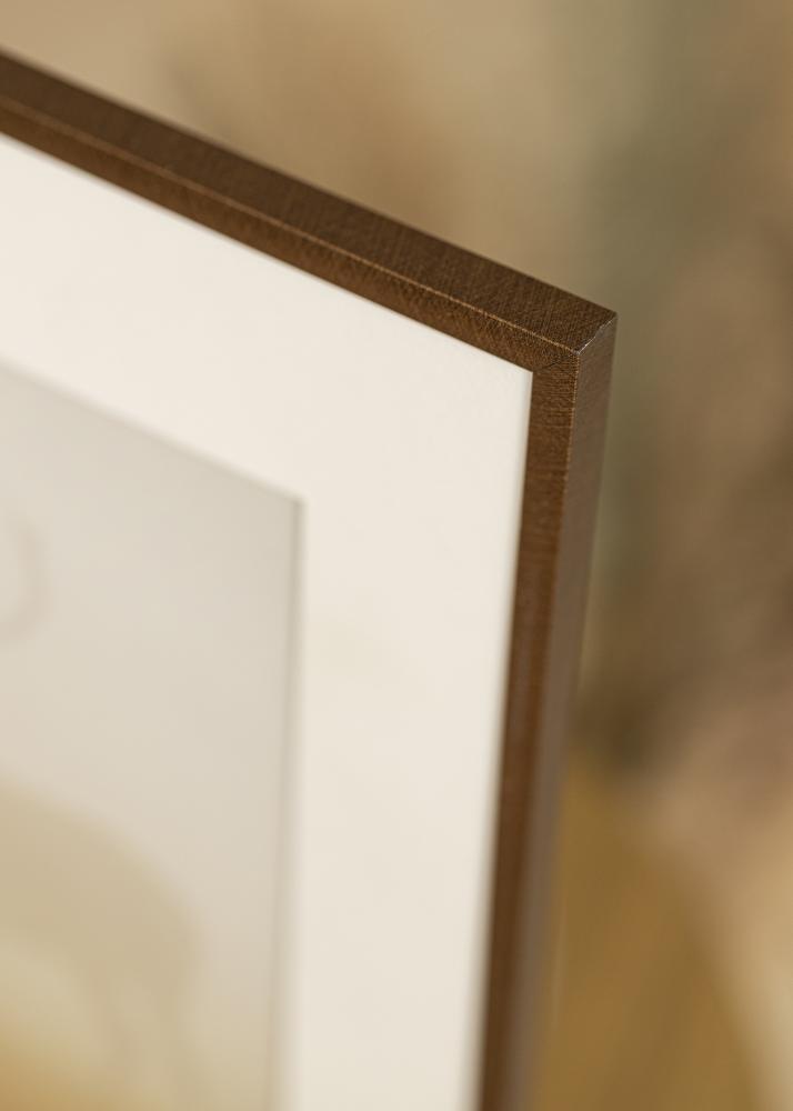 Ram med passepartou Frame New Lifestyle Bronze 60x80 cm - Picture Mount White 50x65 cm