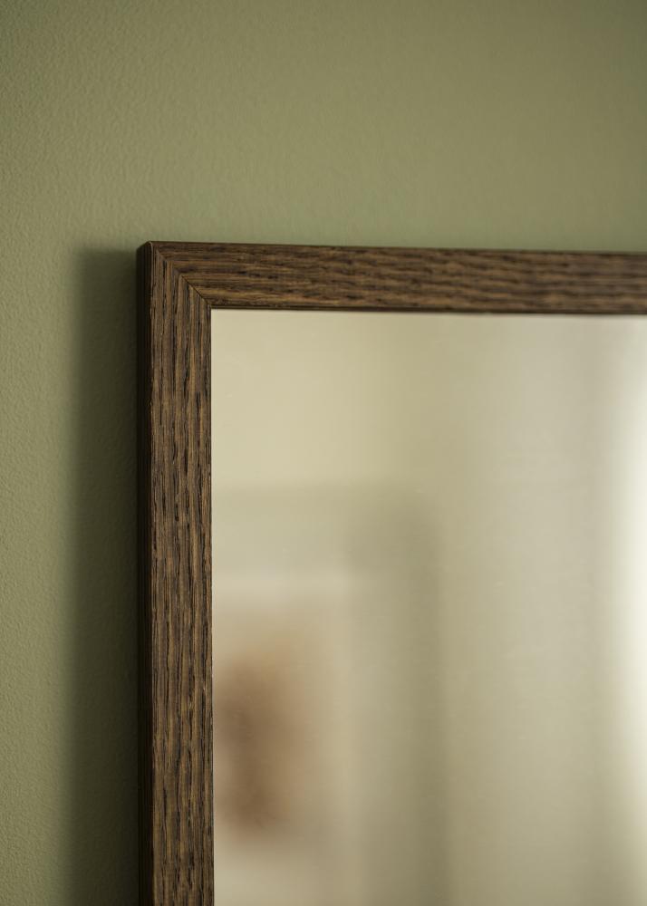 Incado Mirror Solid Smoked Oak 73x73 cm