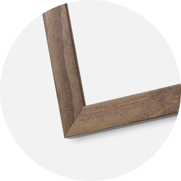 Ram med passepartou Frame Stilren Walnut 40x70 cm - Picture Mount White 30x60 cm