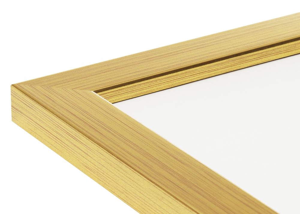 Ramverkstad Mirror Gold Wood - Custom Size