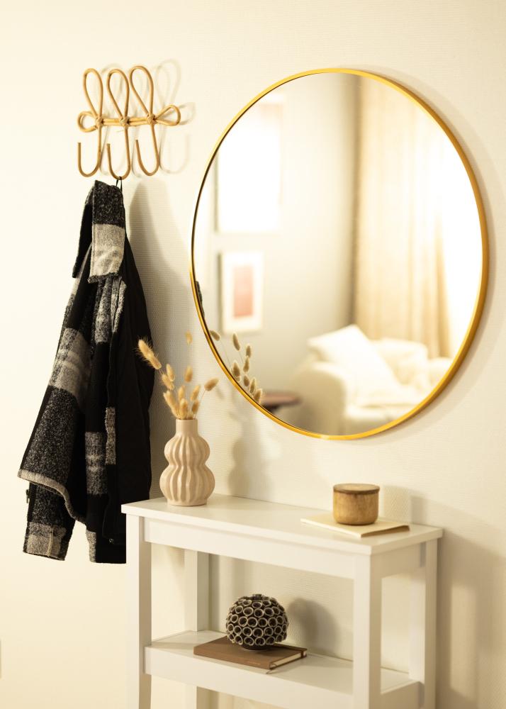 House Nordic Mirror Madrid Brass 80 cm Ø