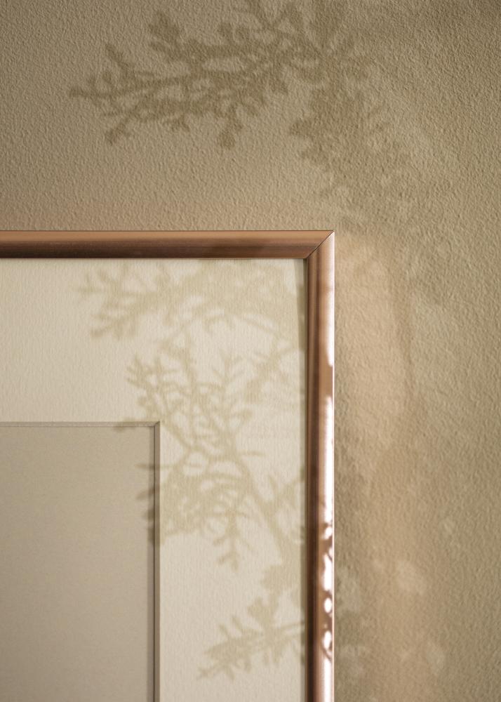 Ram med passepartou Frame Scandi Rose Gold 50x70 cm - Picture Mount White 16x24 inches