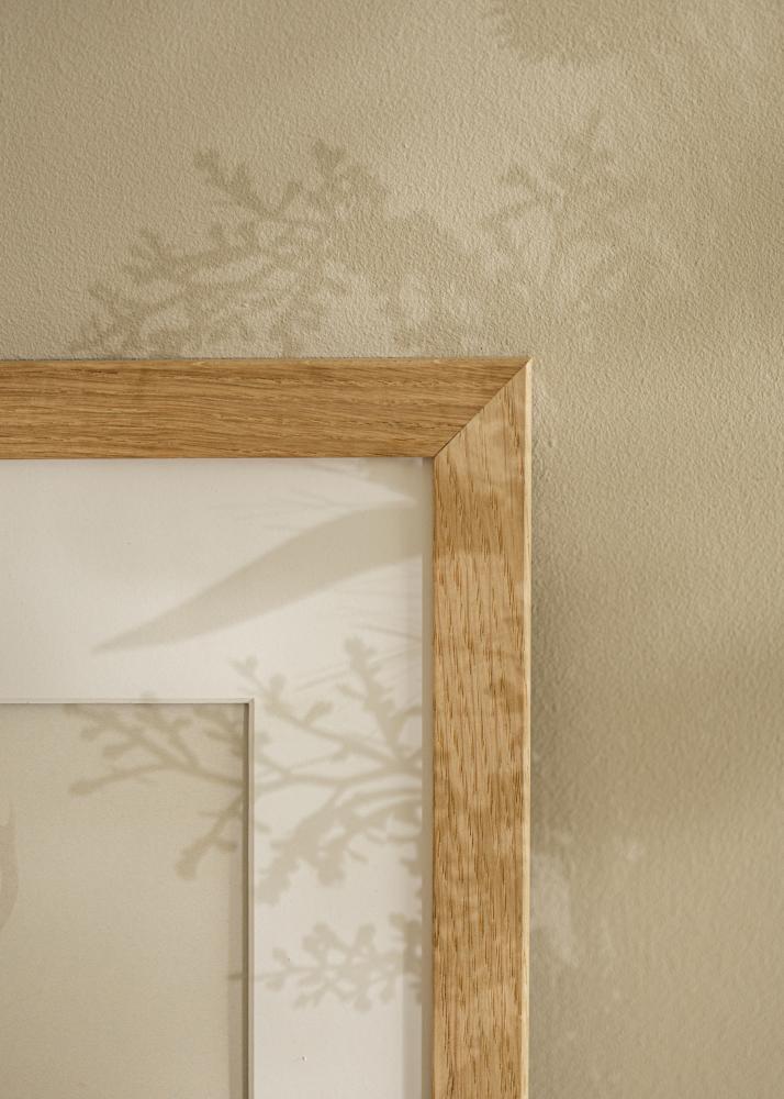 Ram med passepartou Frame Trendline Oak 40x50 cm - Picture Mount White 12x16 inches