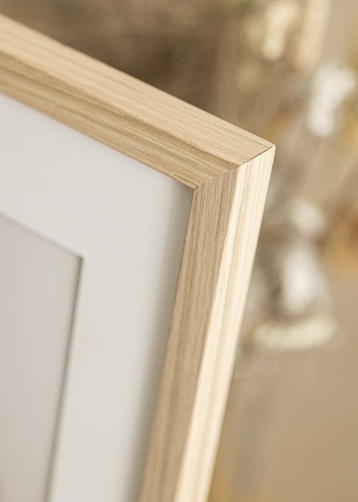 Ram med passepartou Frame Grimsåker Oak 40x50 cm - Picture Mount White 29,7x42 cm (A3)