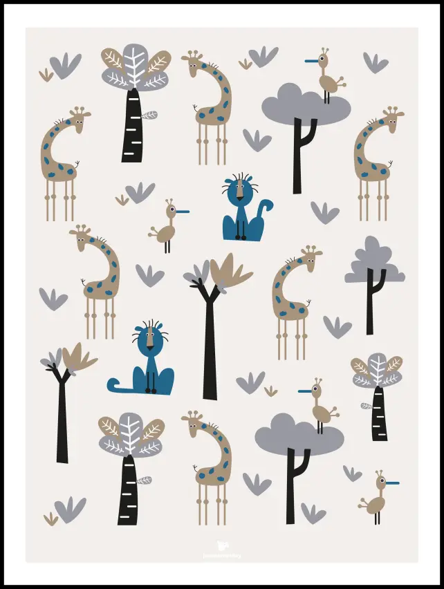 Bildverkstad Savannah - Beige Poster