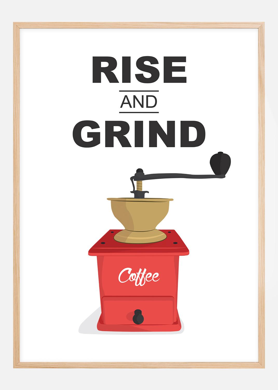 Product Image for Rise and Grind, Coffee Poster (30x40 cm)