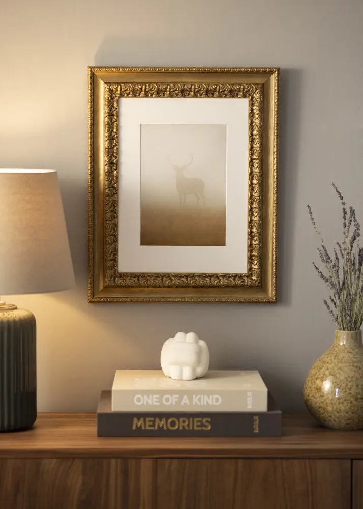 Ramverkstad 60x90 Ombud Frame Drottningholm Gold III - Custom Size