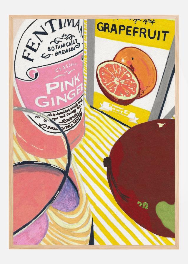 Bildverkstad Fentimans Pink Ginger Poster