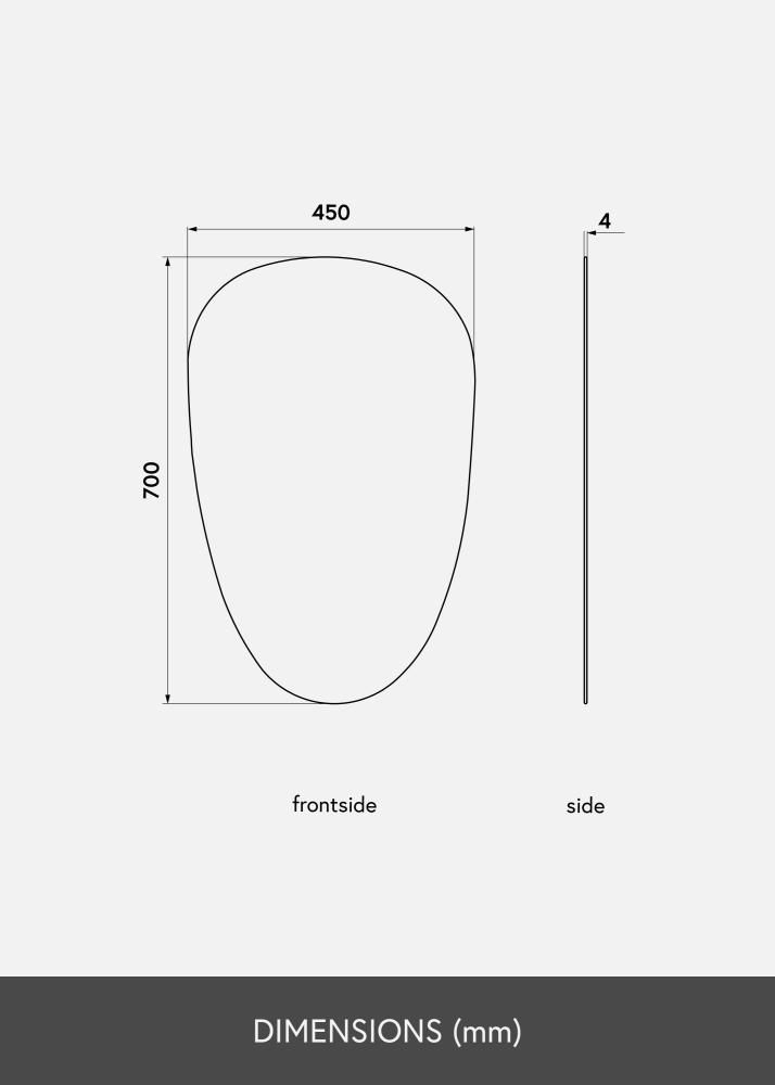KAILA KAILA Mirror Shape II 45x70 cm