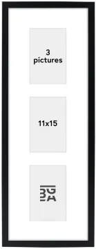 Galleri 1 Edsbyn Collage Frame V Black - 3 Pictures (11x15 cm)