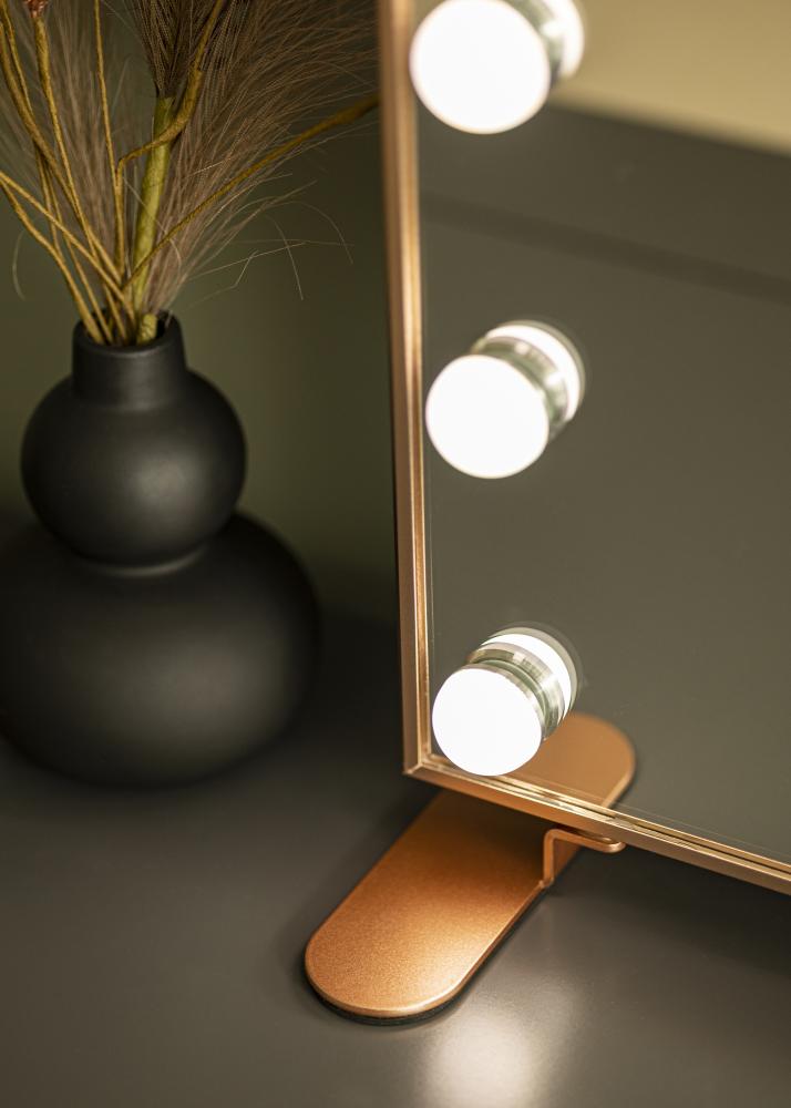 KAILA KAILA Make-up Mirror Hollywood 14 Rose Gold 60x50 cm