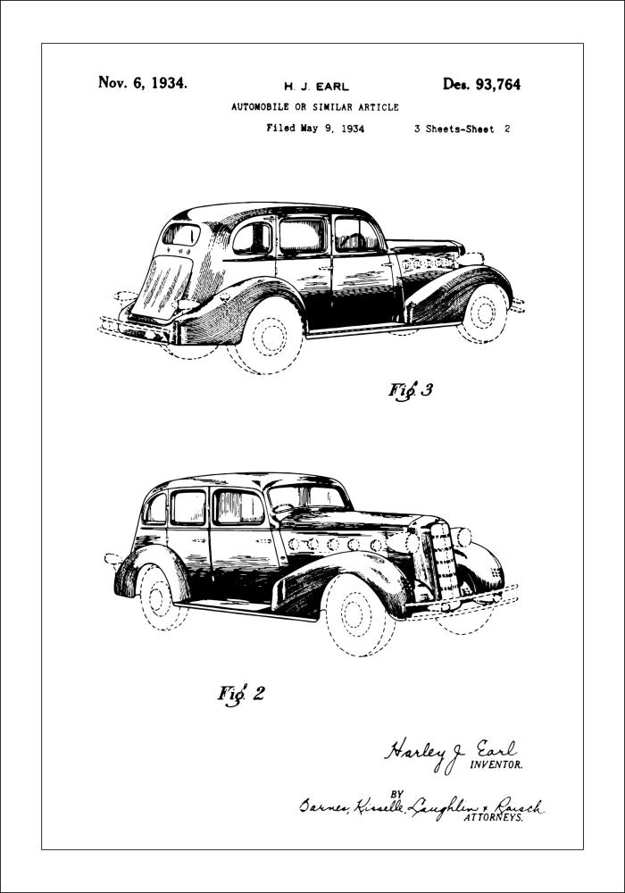 Bildverkstad Patent drawing - LaSalle II Poster