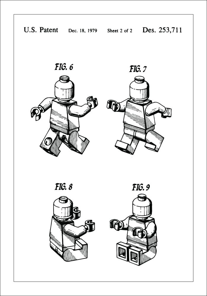 Bildverkstad Patent drawing - Lego II Poster