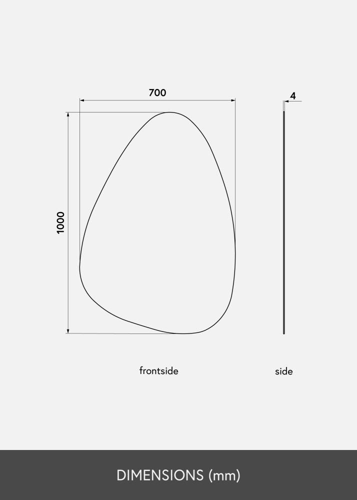 KAILA KAILA Mirror Shape I 70x100 cm