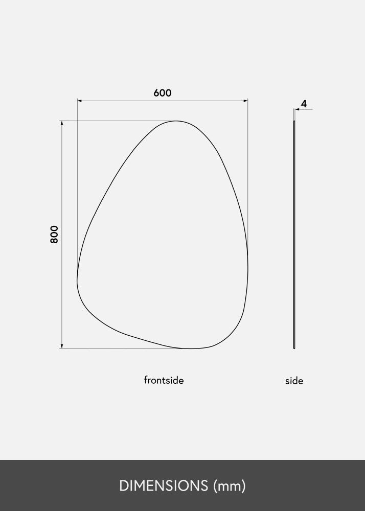 KAILA KAILA Mirror Shape I 60x80 cm
