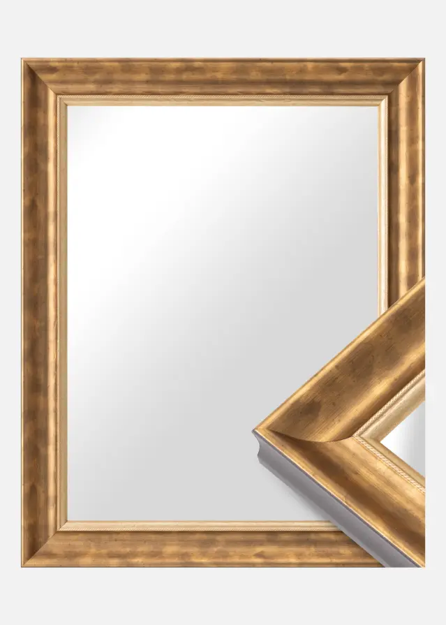 Ramverkstad 60x90 Ombud Mirror Åshammar AntiqueGold - Custom Size