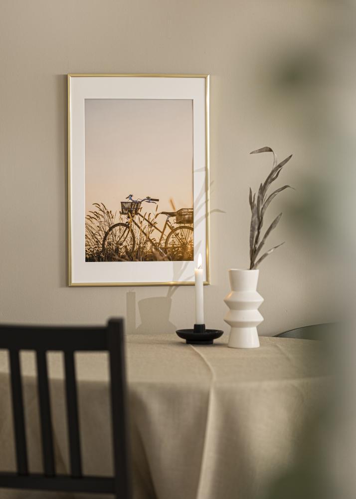 Ram med passepartou Frame New Lifestyle Shiny Gold 60x80 cm - Picture Mount White 50x65 cm