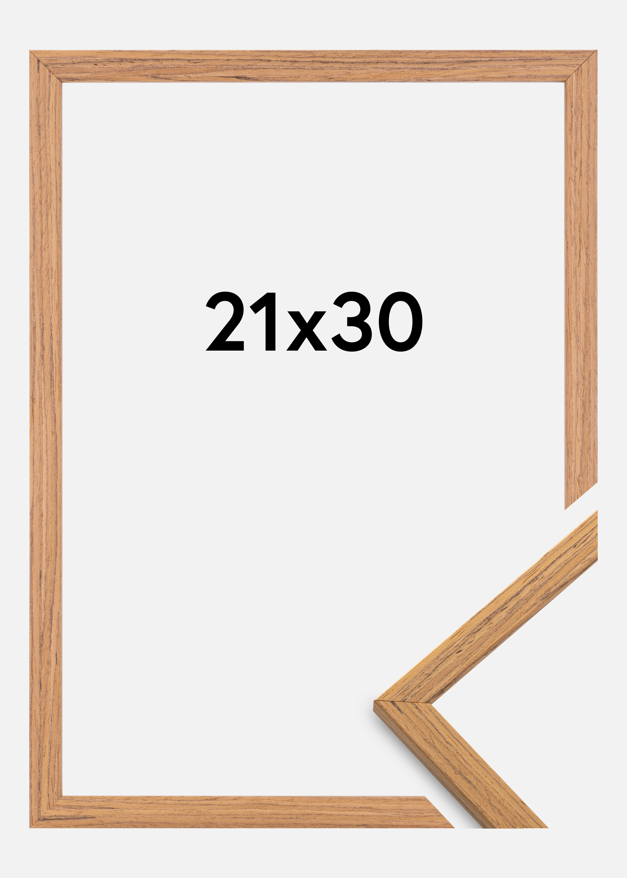 Frame Edsbyn Acrylic glass Teak 21x30 cm