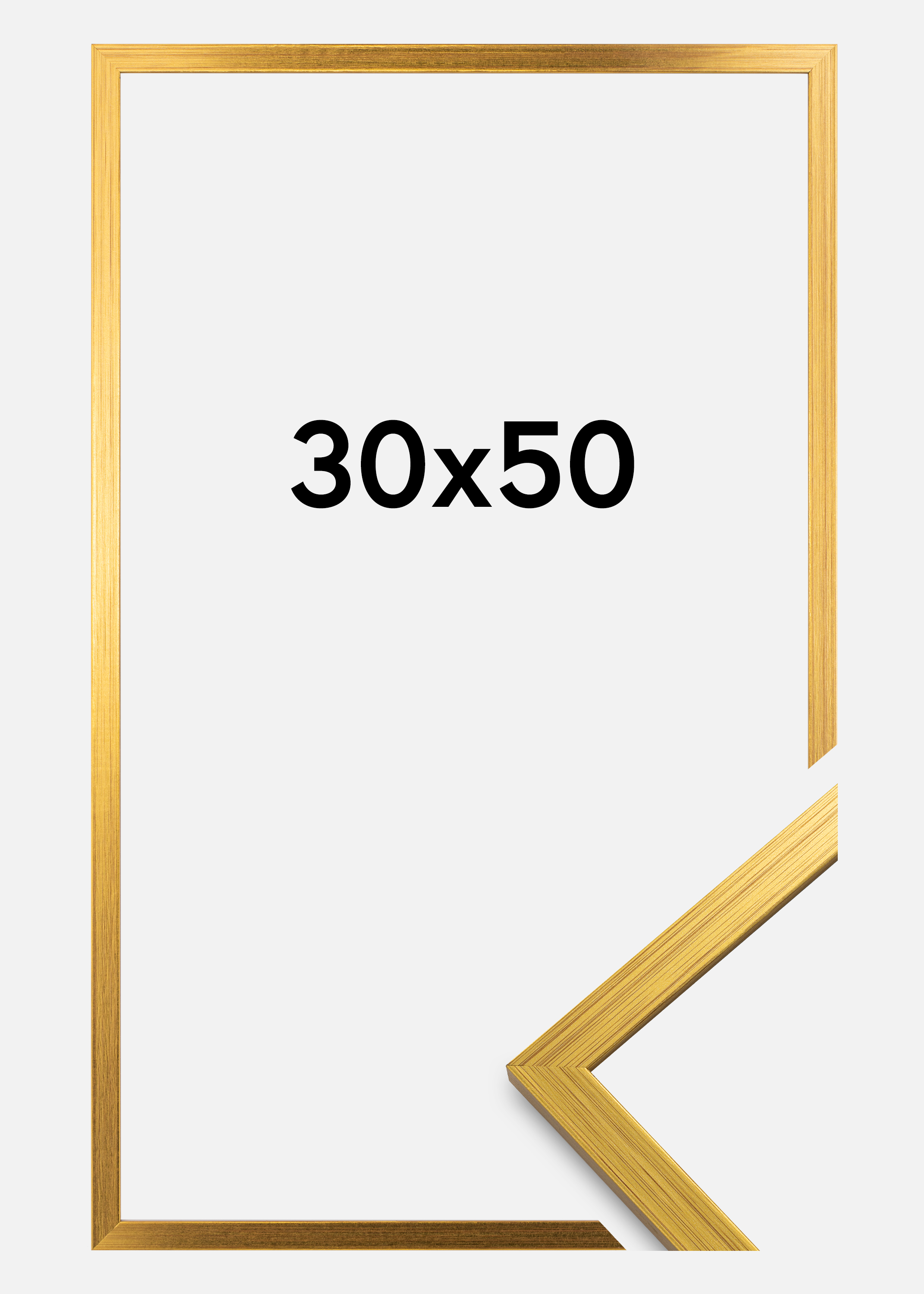Frame Edsbyn Acrylic glass Gold 30x50 cm