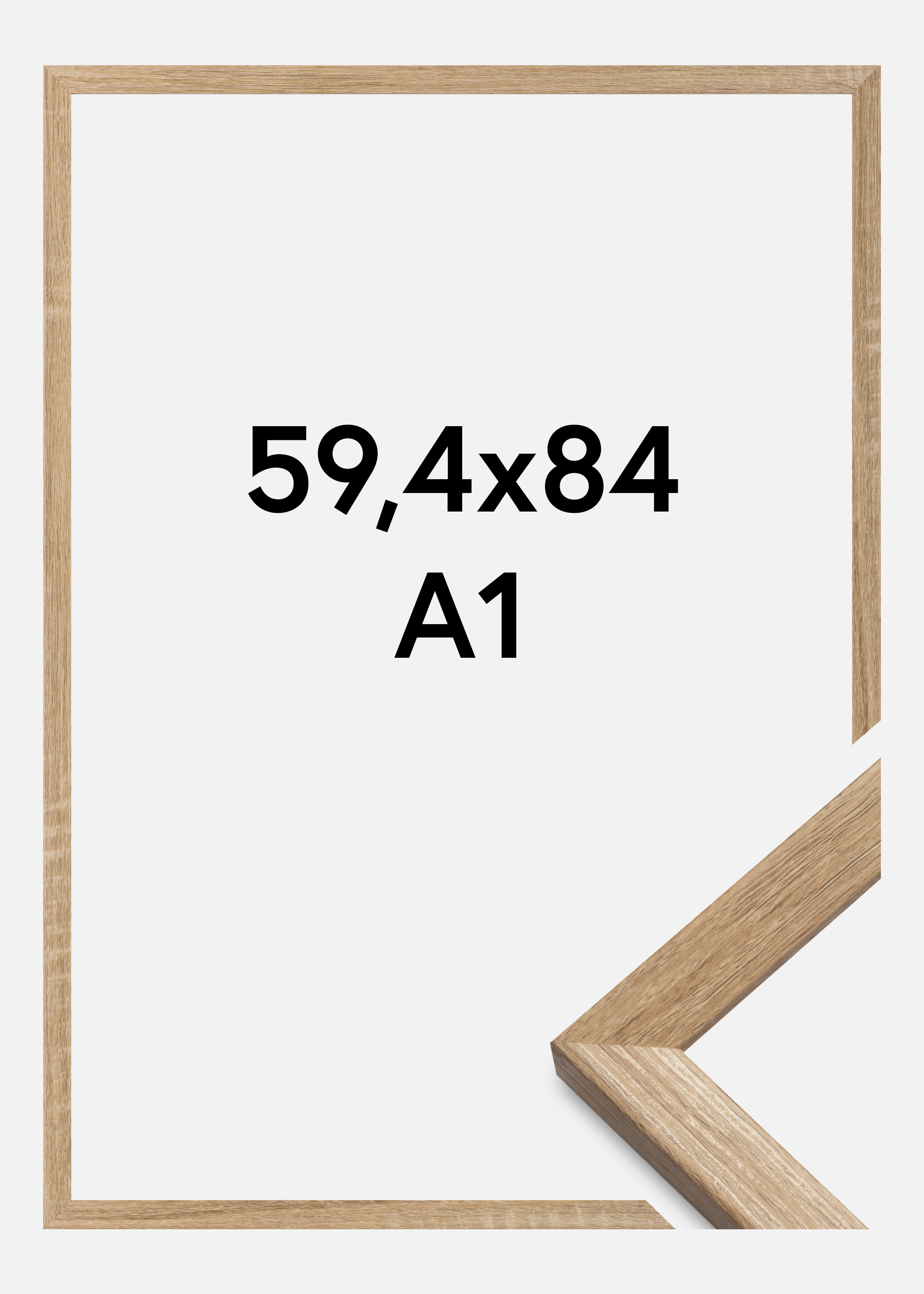 Frame Fiorito Acrylic Glass Light Oak 59.4x84 cm (A1)