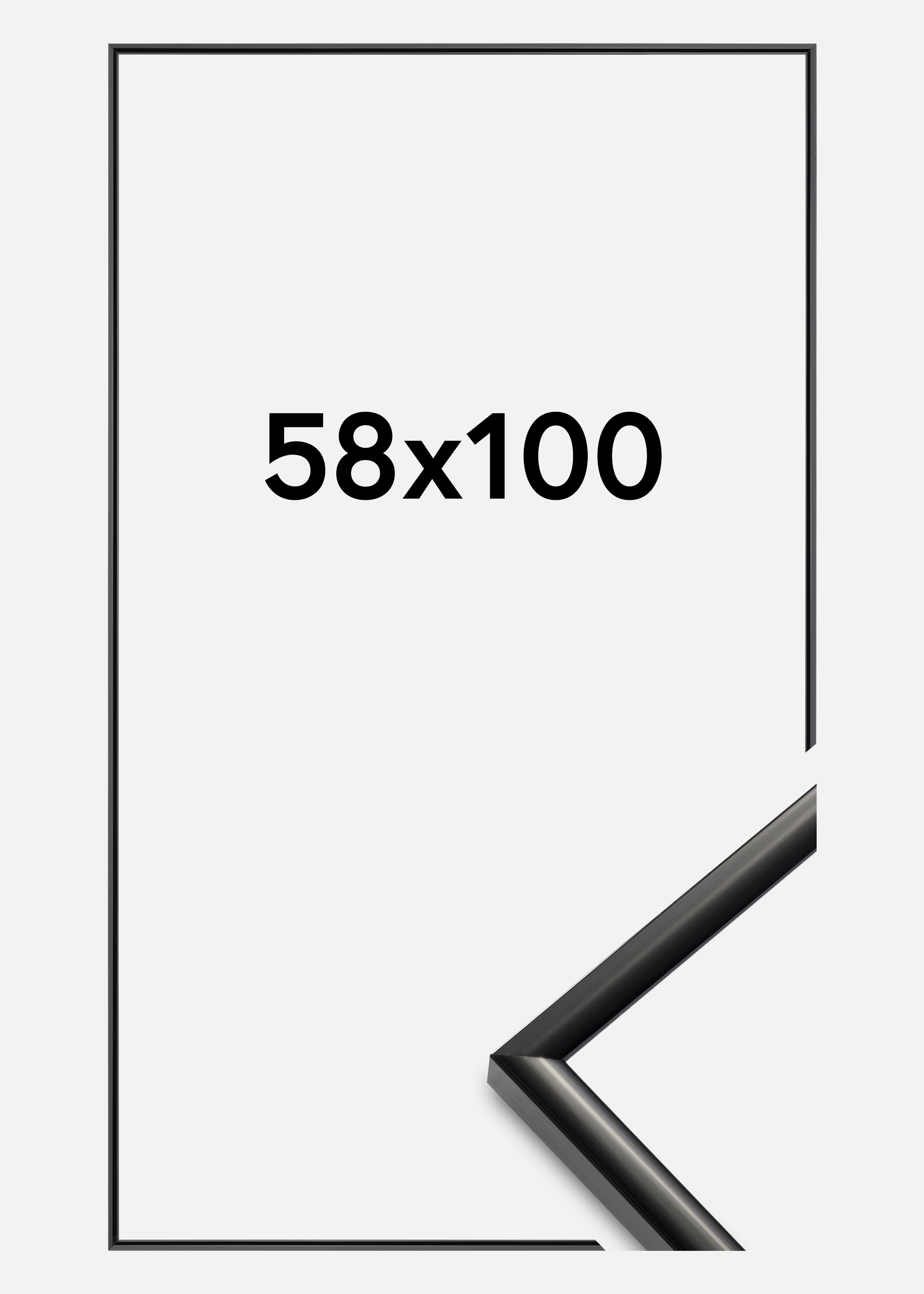 Frame New Lifestyle Black 58x100 cm