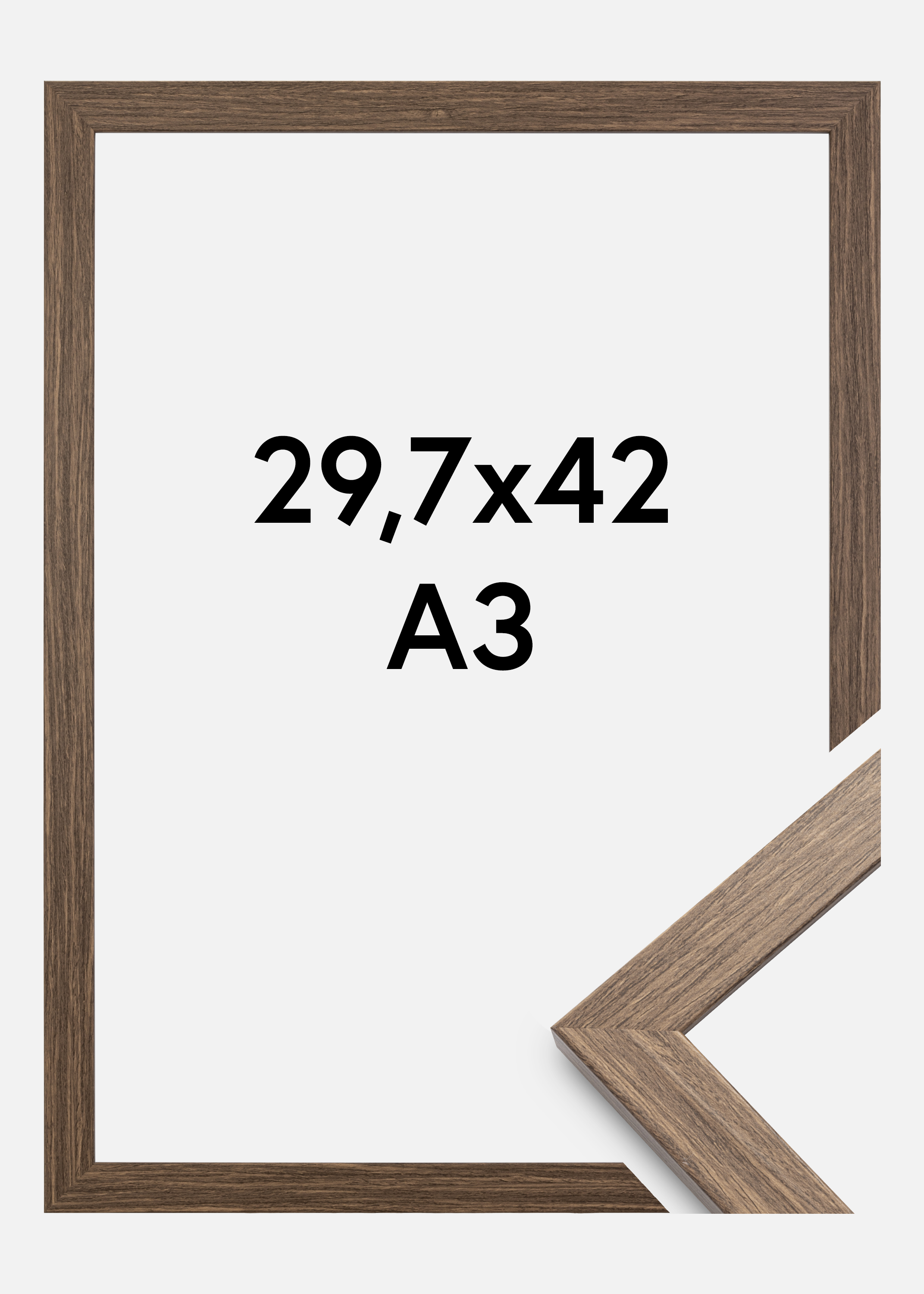 Frame Stilren Acrylic glass Cold Brown 29.7x42 cm (A3)