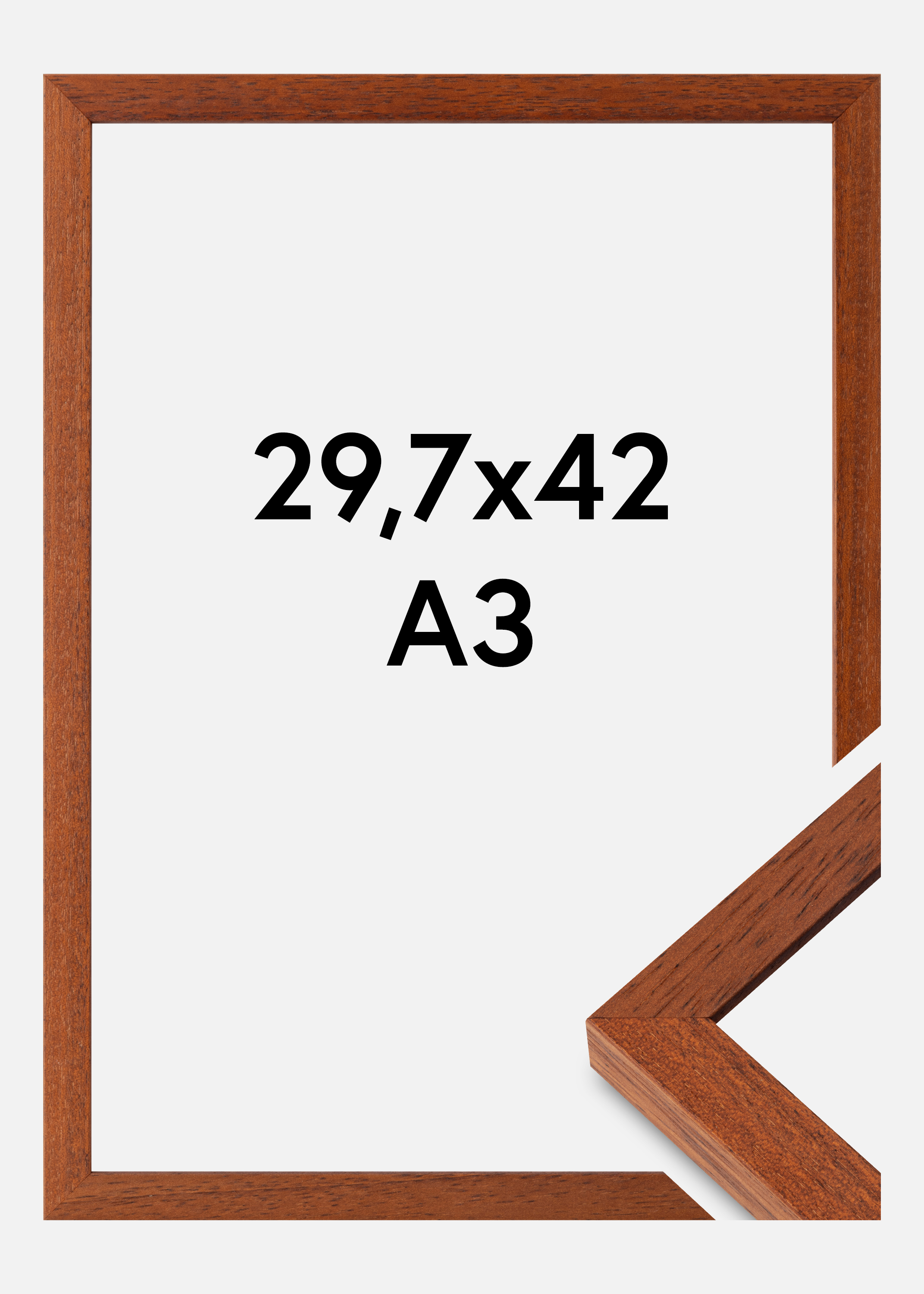 Frame Hermes Acrylic Glass Cherry 29.7x42 cm (A3)